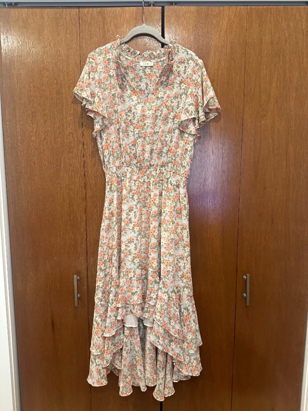 Romantic Flutter Sleeve, Smocked Waist Dress - Garden Boho, Spring/Summer - Picture 3 of 6